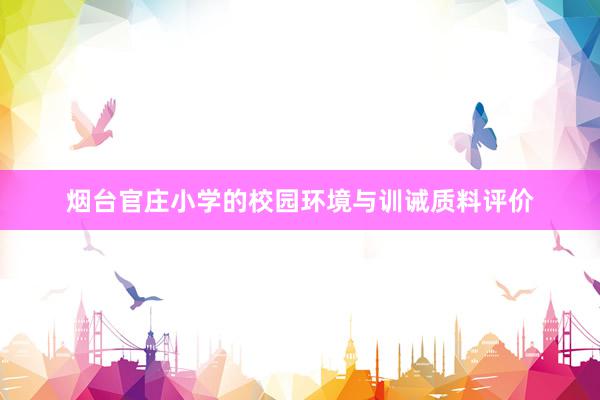烟台官庄小学的校园环境与训诫质料评价