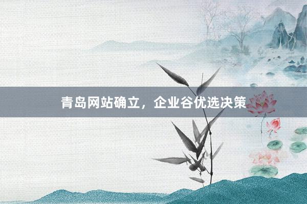 青岛网站确立，企业谷优选决策